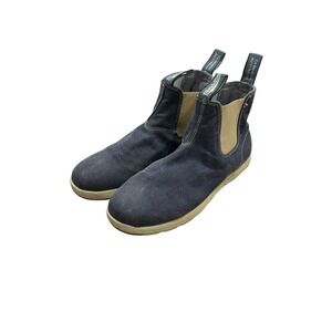 Blundstone Chelsea Pull On Canvas Men's Ankle Boots Size US 7‎ Gray Tan